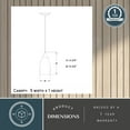 thumbnail image 6 of Milano Bronze Mini Pendant Ceiling Light Amber Fog Glass, 6 of 8
