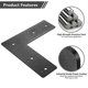 thumbnail image 3 of 2 PCS L Shape Bracket, Coated Post to Beam Connectors, 3 of 5