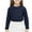 #150-Navy, variant on Cowsor Girls Fleece Shirts Long Sleeve Mock Neck Pullover Sweater Thermal Warm T-Shirts Fall Basic Tees Tops