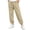 Khaki, variant on Xaqiouau Boys Jogger Pants with Pintuck Detail Elastic Waist Casual Trousers Cuffed Leg Relaxed Fit Solid Color Everyday Wear Kids School Sportswear Brown 9-10 Years