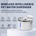 thumbnail image 2 of Greeniant Fuente de agua Suministros para mascotas Bebedero para gatos de 2L Sensor inalámbrico recargable Tazón para beber de operación simple Suministros para perros Gris Greeniant PT005024-03B, 2 of 6
