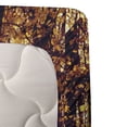 thumbnail image 3 of Ambesonne Landscape Fitted & Top Sheet Set with Shams, Misty Weather Forest, Pale Yellow Dark Orange, 3 of 4