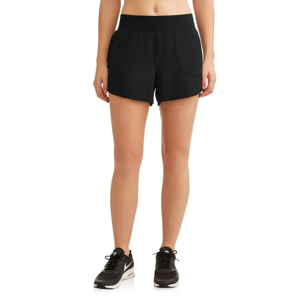 Athletic Works Women's Athleisure Knit Gym Shorts With Pockets ...