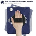 thumbnail image 3 of Dteck Case for iPad Pro 13 inch M4 2024,Heavy Duty Armor Shockproof Kids Case with Rotating Stand & Hand/Shoulder Strap for iPad Pro 13-in. (M4),Navyblue, 3 of 7