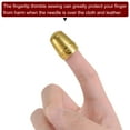thumbnail image 4 of Unique Bargains Sewing Thimble Copper Sewing Thimble Finger Protector, Golden 2 Pack, 4 of 5