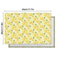 thumbnail image 5 of Bright Citrus Lemon Placemats Set of 6, Flax Linen Heat Resistant Wrinkle Free Table Mats, Cute Summer Fruit and Floral Pattern for Fresh Kitchen and Dining Table Decor, 5 of 5
