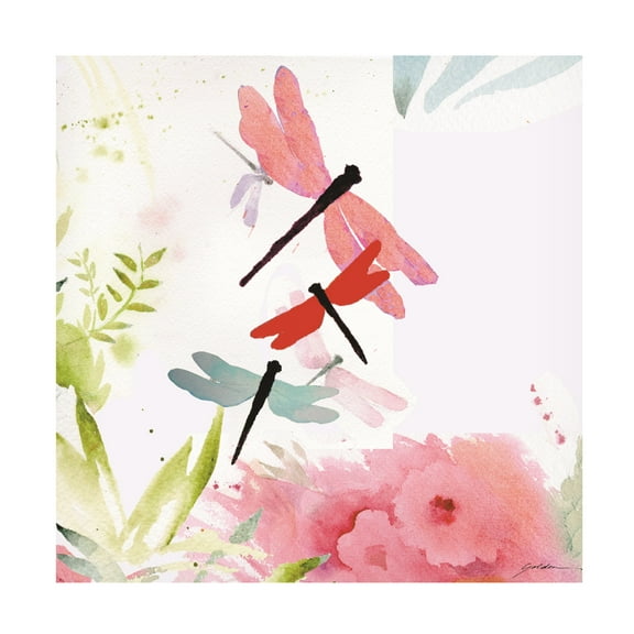 Canvas Wall Art - Sheila Golden 'Dragon Dream' Wall Art for Living Room, Bedroom, or Office Décor by Trademark Fine Art - 14 x 14 Inches