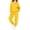 Yellow, variant on PInxai Kids Sweatsuits Casual Workout Sets Zip up Hooded Long Sleeve Sweatshirts Joggers with Pockets Unisex Clothing,Yellow,90