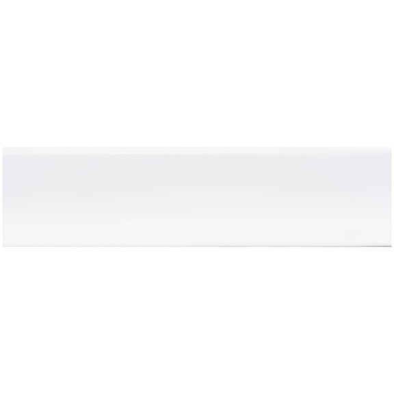 The Tile Life Blecker 3" x 12" White Glossy Ceramic Bullnose Tile