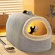 thumbnail image 3 of Closed Cats Beds Warm Heating Cat Supplies Multi-gear Temperature Control Houses For Cats Skin-friendly Soft Animal Bed, 3 of 5