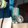 thumbnail image 3 of 20 Oz Great Pyrenees Dog and Flower Coffee Tumbler Double Wall Insulated Stainless Steel Water Bottle | Metal Reusable Thermoses Flask with Cup Cap | Leak & Sweat Proof with Anti-Dust Lid, 3 of 7