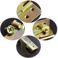 thumbnail image 3 of Bisagra para cama Sl, soporte para riel de cama de 4 piezas, bisagra para cama resistente, conector de soporte para muebles, con tornillos, para soporte de bisagra para cama de, 3 of 4