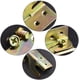 thumbnail image 3 of Bisagra de cama, soporte de riel de cama de 4 piezas Bisagra de cama resistente, conector de soporte para muebles, con tornillos (amarillo) propicio, 3 of 5
