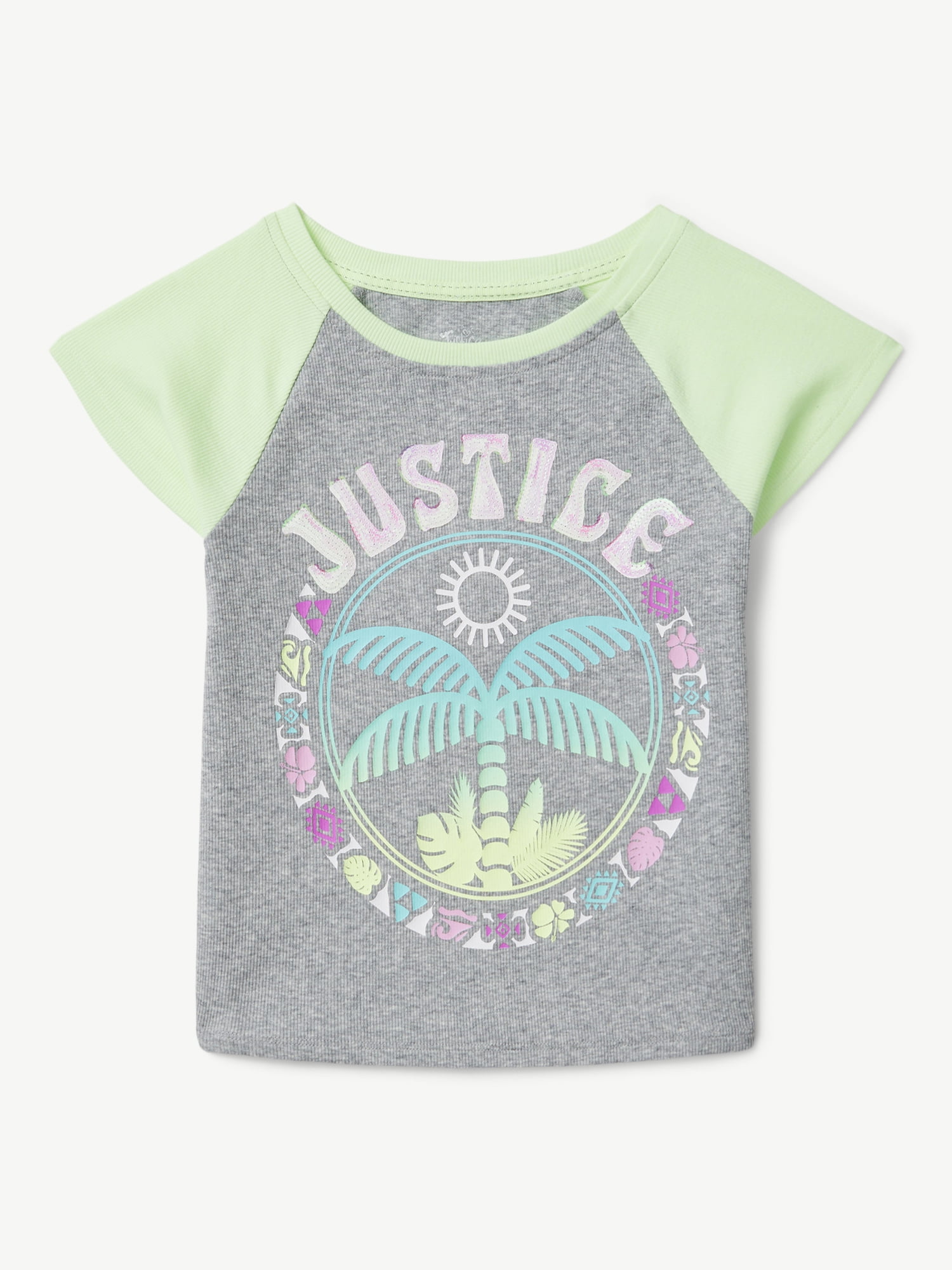 Justice Girls Colorblock Graphic T-Shirt, Sizes XS-XLP