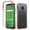 Red, variant on Cricket Ovation Case, AT&T Radiant Max Case, Rosebono Full-Body Rugged Ultra Transparency Hybrid Protective Case With Built-in Screen Protector for Cricket Ovation / AT&T Radiant Max (Red)