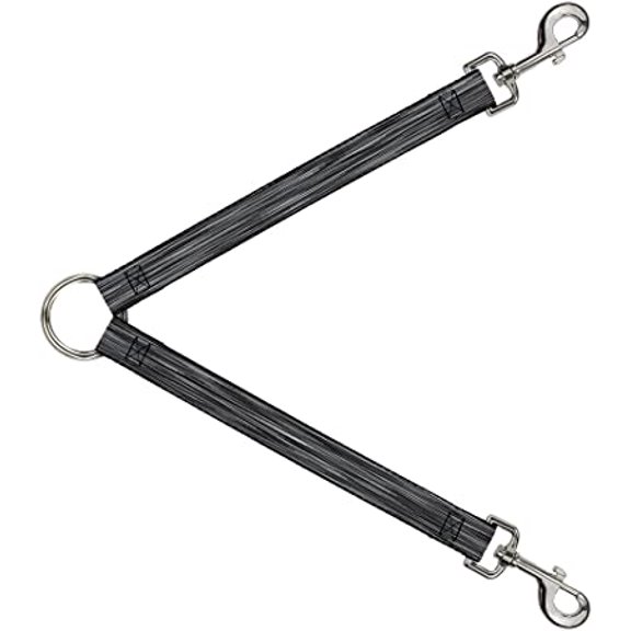 Buckle-Down Dog Leash Splitter Concrete Finish Grays 1 Foot Long 1 Inch Wide