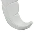 thumbnail image 5 of DecMode 20" Leaf Slanted White Ceramic Vase, 5 of 9