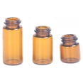 thumbnail image 4 of Botellado separado 100pcs 1ml Botellas de vidrio ámbar para aceites esenciales Botellas de muestra Botella vacía recargable con tapas negras para aceite Perfume de aceite esencial, 4 of 5