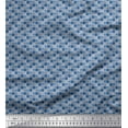 thumbnail image 1 of Soimoi Polyester Crepe Fabric Basketweave Shirting Print Fabric by The Yard 52 Inch Wide, 1 of 1