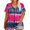 E3669-Black Purple, variant on Plus Size Tops 3X Summer Tie Dye Womens Shirts Leopard V Neck Fashion Short Sleeve Cheetah Tee Loose Fit Tunics Spring Blouses Casual Slit Hem Pullovers 3XL 22W 24W