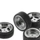 thumbnail image 3 of de ruedas y neumáticos de coche, modelo de carreras, 1:64, accesorios , Yotijar  Llanta de rueda de goma, 3 of 10