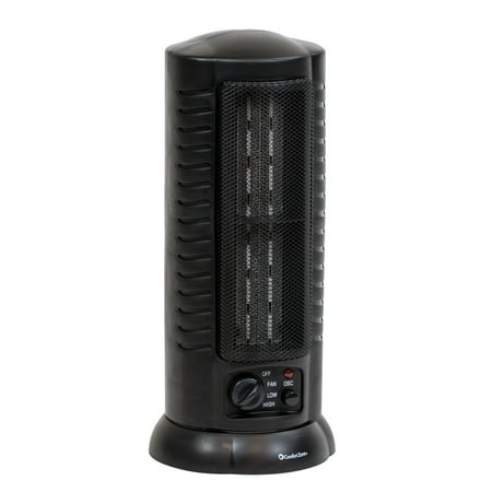 Fan Forced Oscillating Ceramic Space Heater Tower Home Office 1500 Watts,