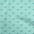 thumbnail image 1 of oneOone Cotton Silk Turquoise Green Fabric Ocean Wave Quilting Supplies Print Sewing Fabric By The Yard 42 Inch Wide, 1 of 4
