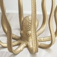 thumbnail image 3 of Powell Oksana Round Glass and Metal Indoor Accent Side Table, 22" Tall, Gold Octopus Legs, 3 of 10