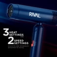 thumbnail image 3 of StyleCraft Rival Foldable Hair Dryer Professional Salon Hair Dryer with Powerful Motor 3 Heat and 2 Speed Settings Travel Friendly Compact, 3 of 7