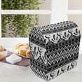 thumbnail image 4 of Aztec Lounger Chair Bag, Tribal Geometric Bohemian Design of Mexican Kingdom Moon Feather and Triangles, High Capacity Storage with Handle Container, Lounger Size, Black and White, by Ambesonne, 4 of 5