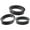 Black, variant on Air Filter Rubber Replacement Rings for Car Black Color Improve Engine Intake Efficiency 3pcs