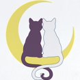 thumbnail image 2 of CafePress - Moon Cats Body Suit - Baby Light Bodysuit, Size Newborn - 24 Months, 2 of 4