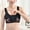 Black, variant on Women's Front Closure Posture Bras Wirefree Underwear Back Support Full Coverage Bra Breathable Comfortable Large Size Running Vest Bras White L
