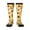 3 Black, variant on Brown Leaf Pattern Sunflower Print Long Socks,Novelty Design Socks Gift for Men and Women,Crew Socks,Calf Socks