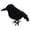 A, variant on BNNG Halloween Black Feathered Crows, Realistic Feathered Black Birds Raven, Halloween Decoration for Indoor Outdoor Home Yard Garden Party Decor