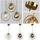 thumbnail image 4 of Bearachild Luces colgantes de metal: estilo moderno y simple para el hogar con estilo Buenas decoraciones Lámpara de araña práctica Iluminación y accesorios vidrio transparente, 4 of 6