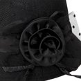 thumbnail image 6 of Women Top Hat Decor Sun Protection Hats Sun Hat Fashion Bucket Hat Casual Sunhat Black, 6 of 7