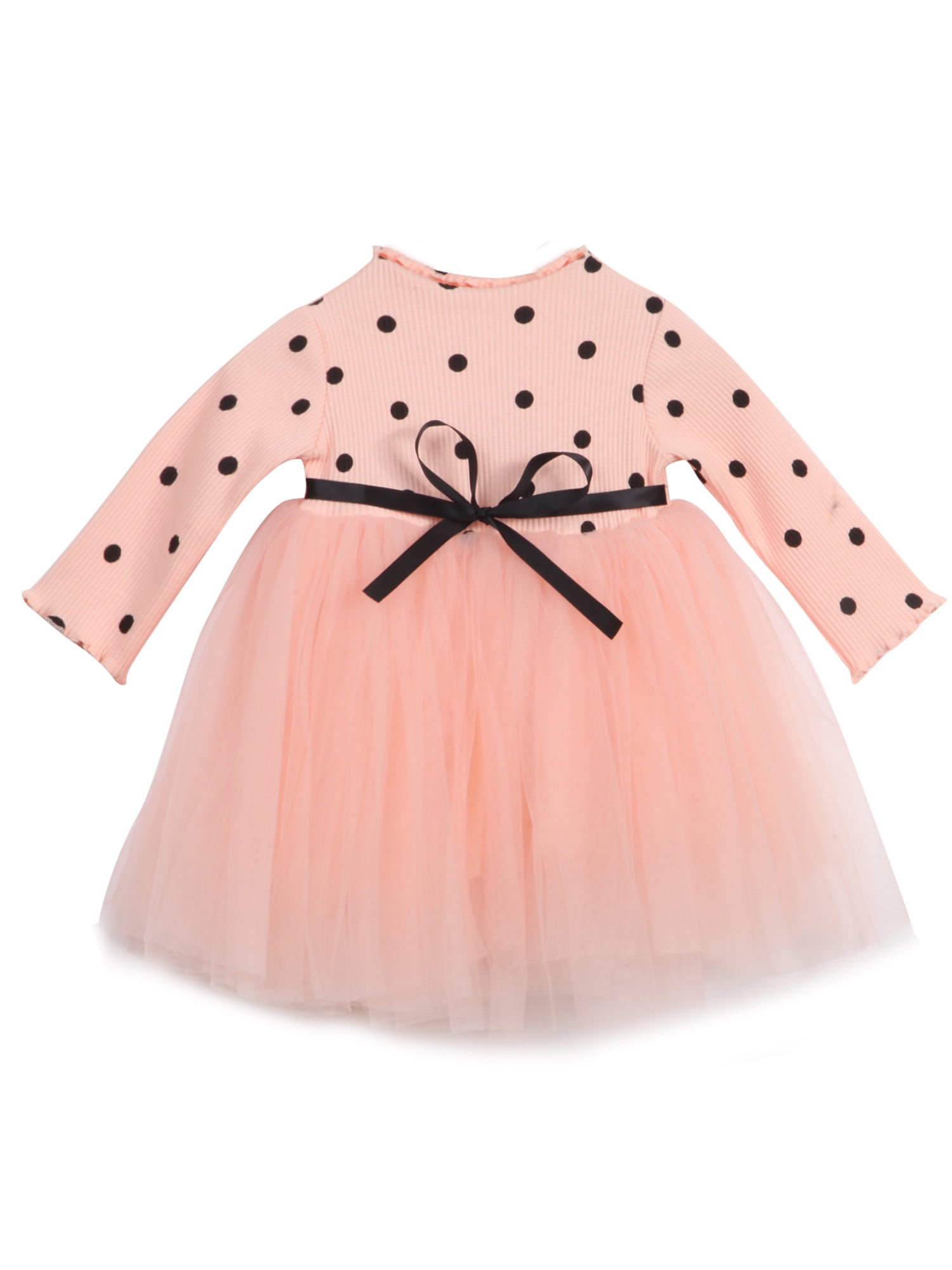 BTGIXSF Baby Girls Tutu Dress Toddler Long Sleeve/Sleeveless Dresses Infant Tulle Sundress