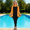 thumbnail image 2 of Maillot de Bain 2 Pcs Fille Maillot de Bain UPF 50+ Maillot Dermoprotecteur à Manches Longues Robe de Bain une Pièce et Pantalon de Bain Maillot de Plage, 2 of 5