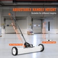 thumbnail image 4 of KFFKFF 24" Wheeled Magnetic Sweeper, 50 lbs Holding, Includes Telescoping Magnet Tool, Handle Adjusts, Ideal for Collecting Nails & Screws in Workshops, Garages, and Yards, 4 of 9