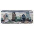 thumbnail image 1 of Urban Kitchen Mat, London England Skyline Buildings and Skyscrapers and Cloudy Sky Modern Capital City, Plush Decorative Kitchen Mat with Non Slip Backing, 47" X 19", Multicolor, by Ambesonne, 1 of 1