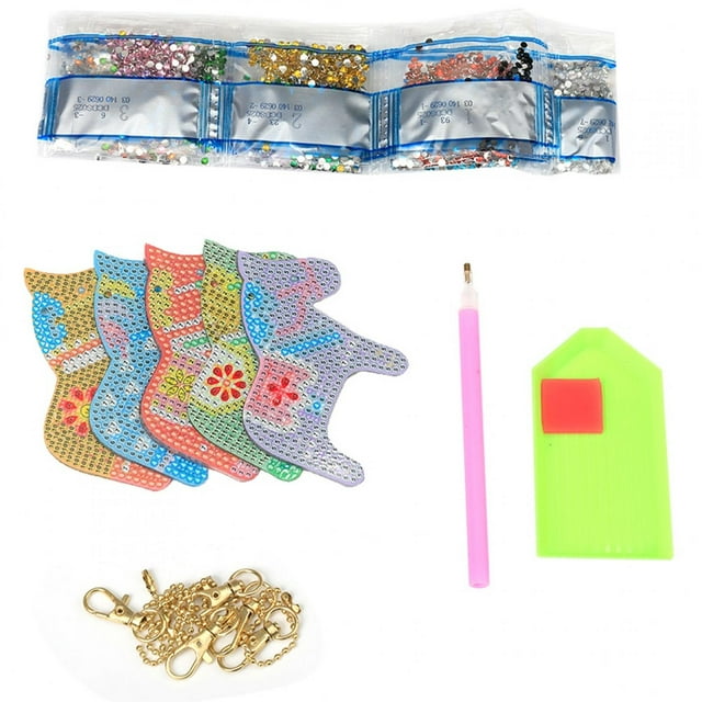 DIY Peinture Diamant Cheval Coloré Porte-Clés Pendentif Diamant en Résine Matériel de Broderie