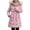 Pink, variant on Women's Loose-fitting Mid-length Slim-fit Down Cotton Coat Beige L