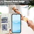 thumbnail image 5 of Wallet Case for Samsung Galaxy A17 5G, Flower PU Leather Durable Phone Case Kickstand Flip Case with Card Slots Wrist Strap Pattern Magnetic Closure Protective Case for Galaxy A17 5G - D, 5 of 9