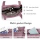 thumbnail image 5 of LHSHID Women Nylon Handbag Waterproof Shoulder Bag Multi Pockets Top Handle Casual Lightweight Tote, 5 of 7