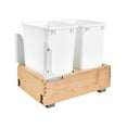thumbnail image 1 of Rev-A-Shelf 4WC-18DM2 Double 35 Quart Maple Bottom Pullout Waste Container, 1 of 2