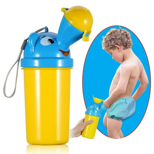 Orinal portátil para bebé, orinal, inodoro de emergencia para acampar, viajes en coche y entrenamiento para orinar para niños (niño)