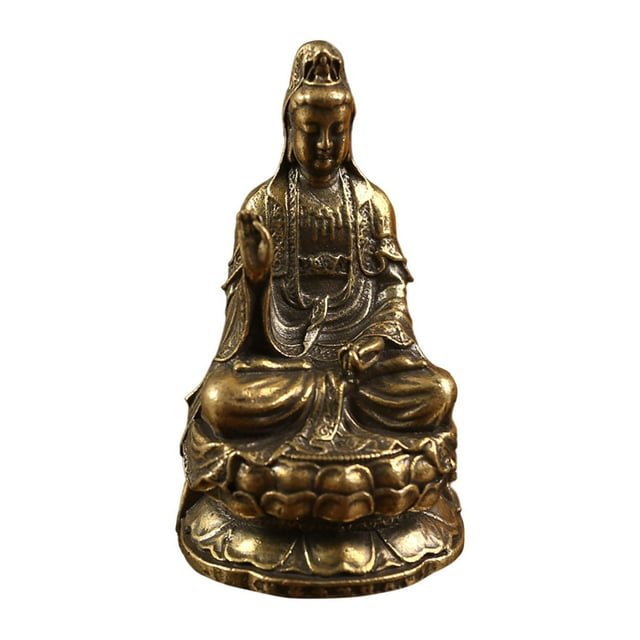 Estatua de Avalokitesvara Estatua de Guanyin, Adorno de Escritorio Coleccionable, Figura Religiosa Estatua de la de para Mesa