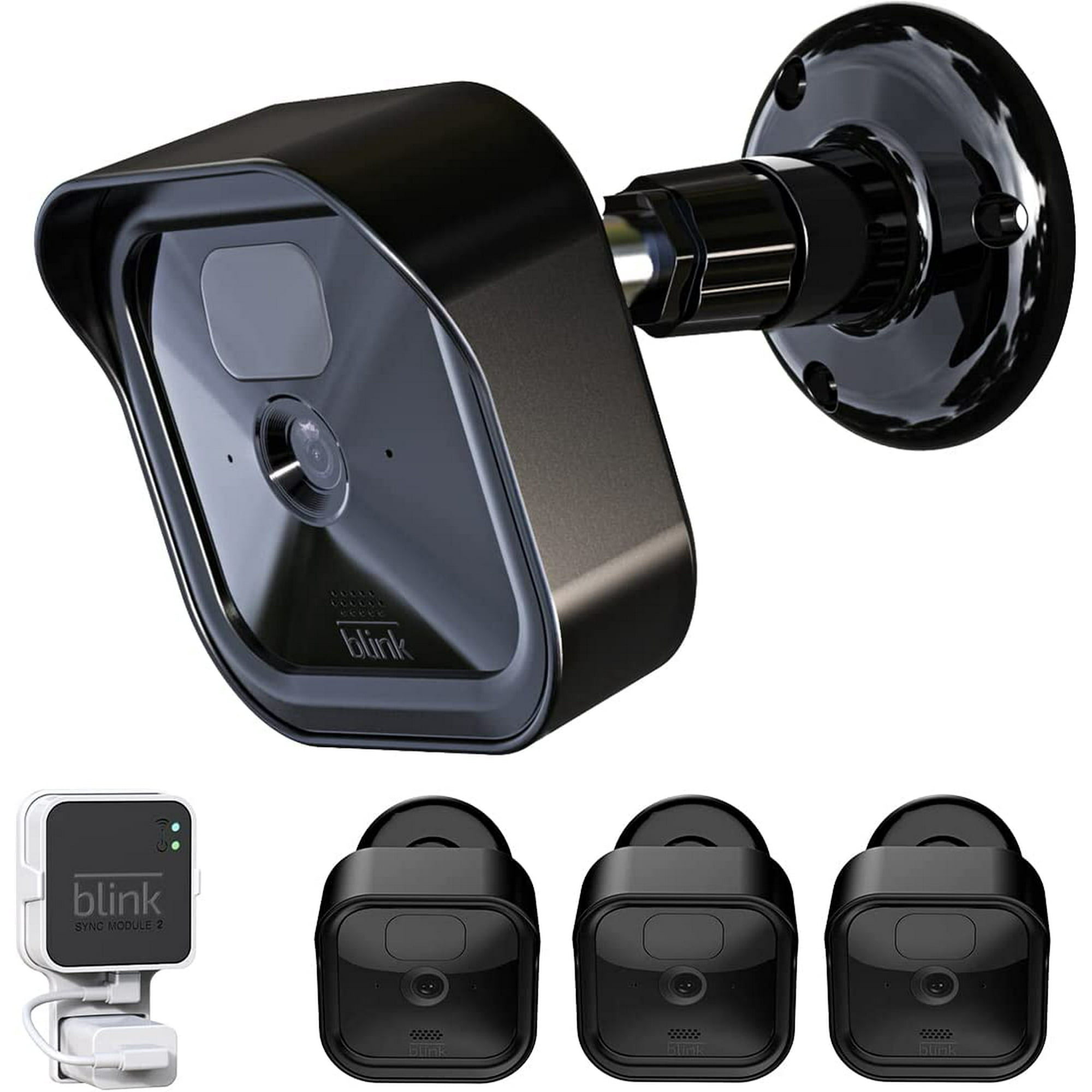 All New Blink Outdoor Camera Mount 3 Pack Protective Cover and 360 Degree Adjustable Mount with Blink Sync Module 2 Outlet Mount for Blink Camera Security System Black Walmart