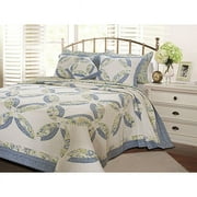 Double Wedding Ring Full/queen Quilt Set